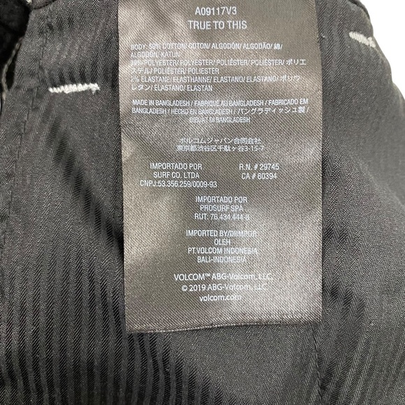 VOLCOM Mens Chino Shorts True To This Size 28 Gray Pockets Cotton Blend - Picture 5 of 7